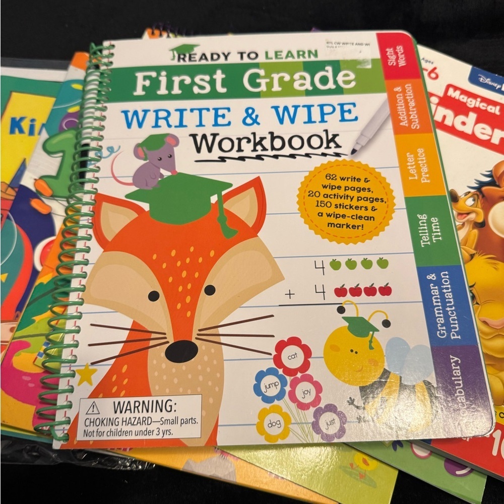 📚 Kids Learning & Activity Book Bundle – 10+ Titles | Preschool to 1st Grade - Picture 11 of 12